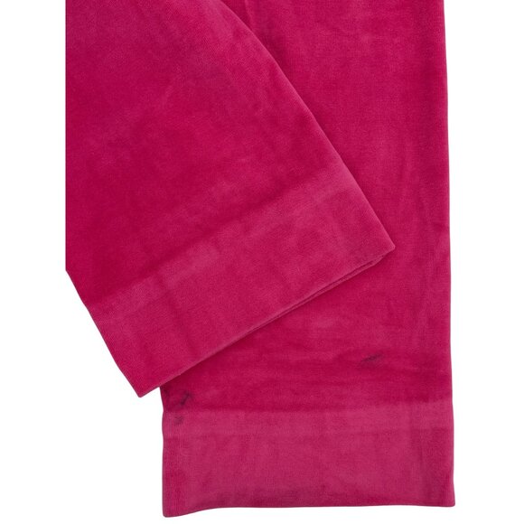 Vtg Y2K Juicy Couture Pink Velour Rhinestone Track Pants | Barbiecore McBling S - Picture 8 of 16
